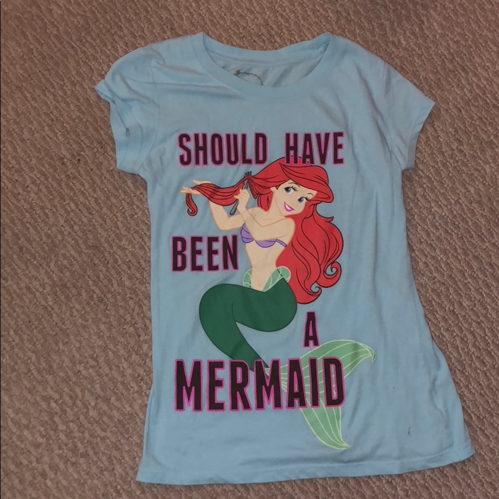 Light Blue Mermaid T-shirt 11/13 Kids